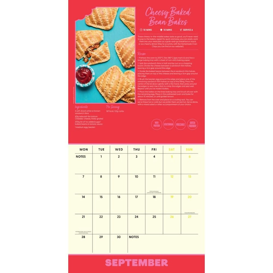 image 1 of PINCH OF NOM 2026 SQUARE CALENDAR