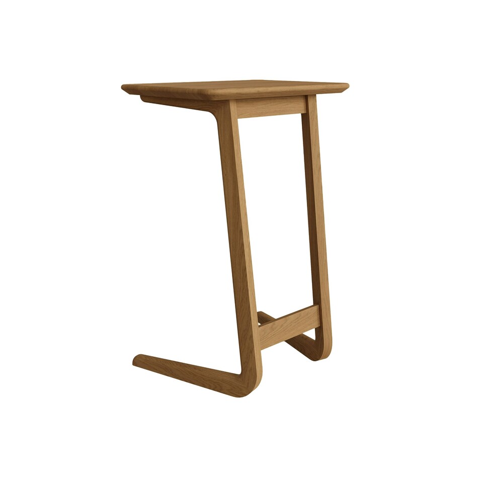 image 1 of Newark Ash Angled Sofa Tablet Table Brown