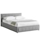 image 10 of Vida Designs Vanita 5ft King Size Ottoman Bed Storage Fabric Upholstered, Light Grey, 150 x 200cm