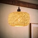 image 3 of ValueLights Bjorn White Ceiling Pendant Shade & Bulb | Cream