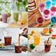 image 7 of ECONX 200 X Smoothie Cups with Flat Lids 12oz Clear Plastic Cups Reusable for Smoothies, Juice, Milkshakes