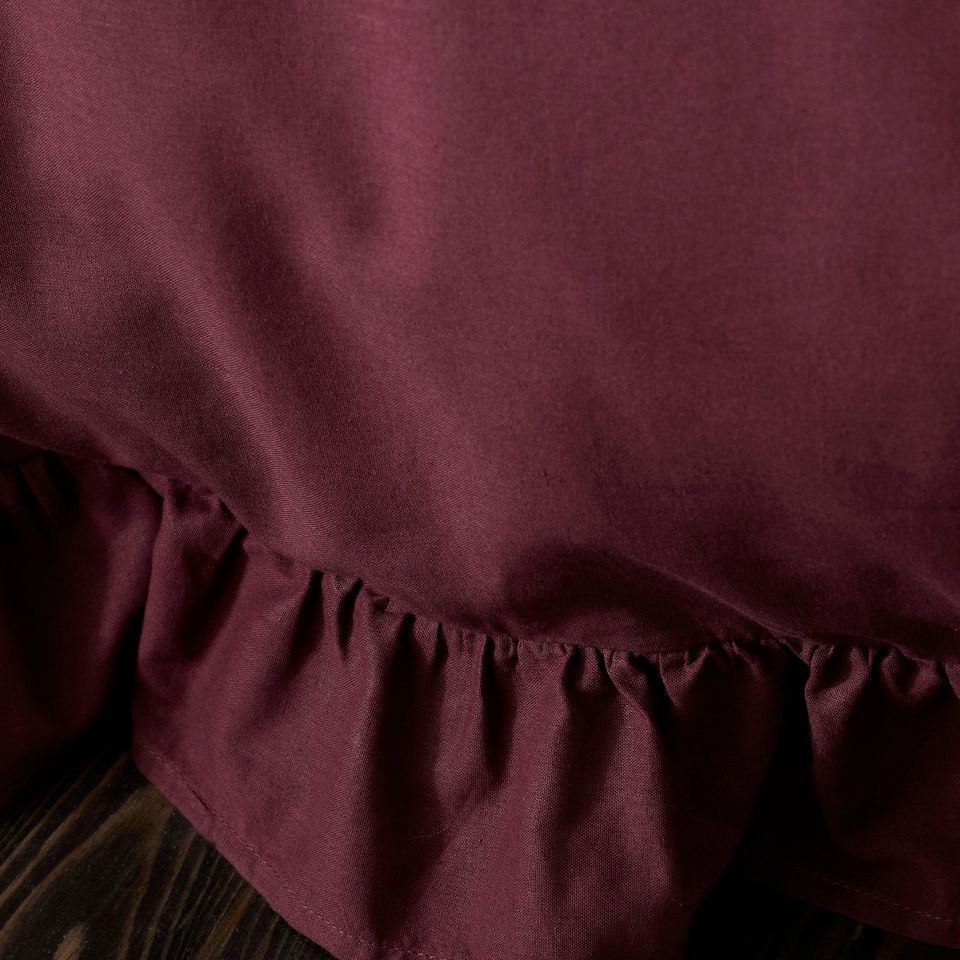 image 1 of Appletree Cassia Frill Duvet Cover Set Berry
