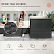 image 3 of Outsunny 8pc Rattan Sofa Garden Furniture Aluminium Outdoor Patio Set Black