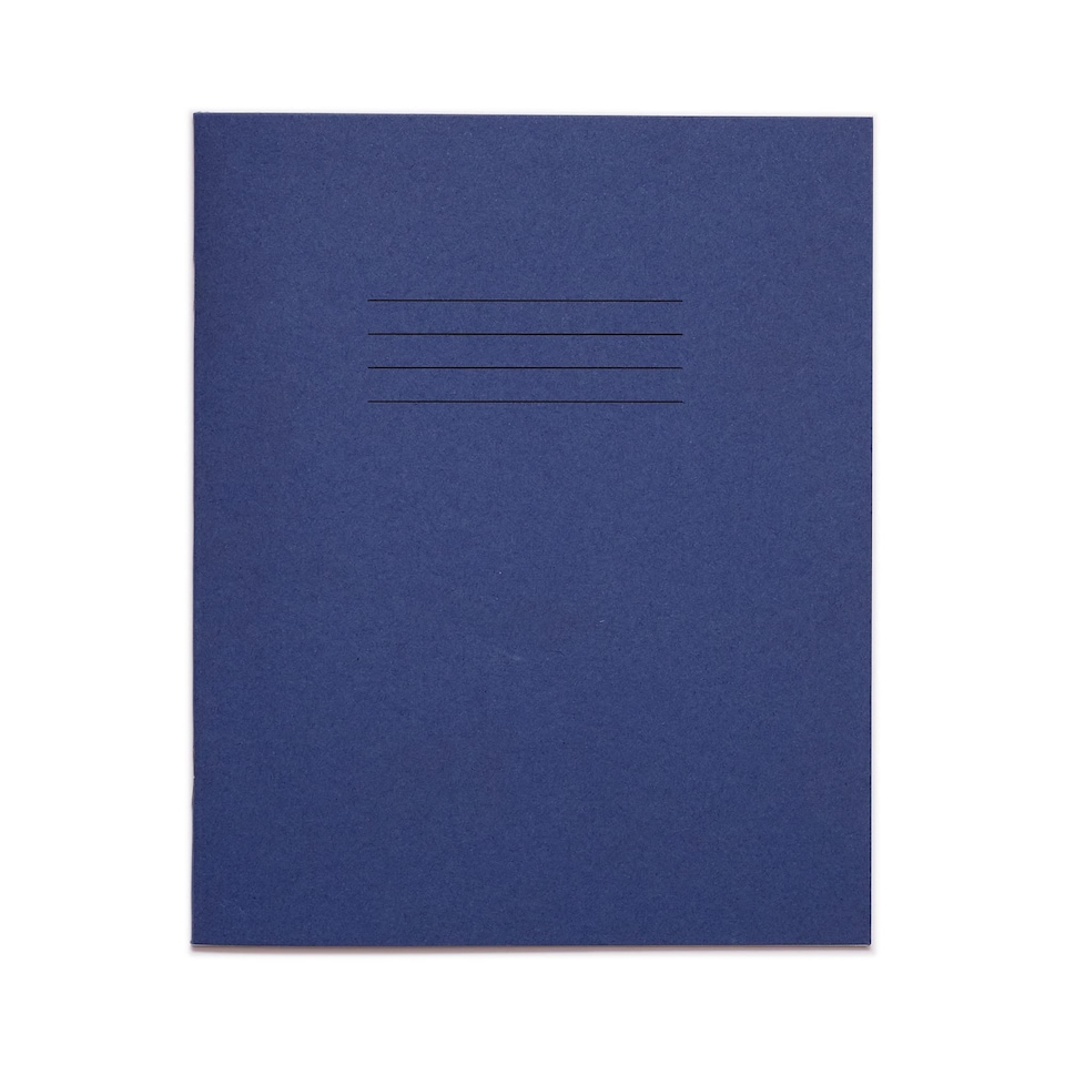 image 1 of Rhino 48 Page 8mm Lined Exercise Book Dark Blue 8 x 6.5in 10 Pack
