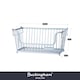 image 2 of Buckingham Multi-Purpose Stackable Storage Organising Basket 30.5 x 16 x 15 cm Light Grey