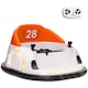 image 2 of AIYAPLAY 360° Rotation 12V Kids Bumper Car w/ Remote Control | Orange