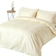 image 1 of Homescapes Cream Egyptian Cotton Duvet Cover with Pillowcases 1000 TC, Super King | Cream | Super King