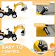 image 4 of HOMCOM Kids Pedal Go Kart Children Ride On Digger Tractor Toy Car Excavator For 3 - 6 Years