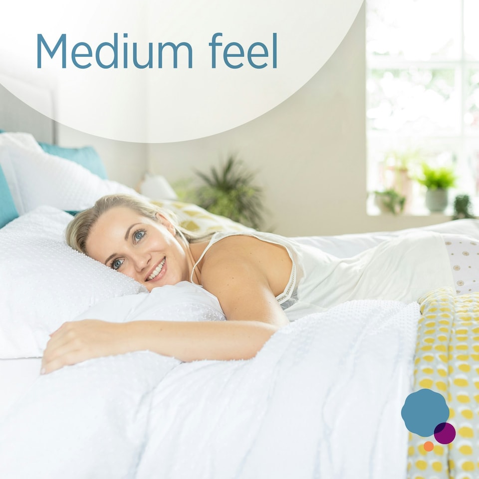 image 1 of Summerby Sleep Double Three Zone Memory Foam and Coil Sprung Hybrid Mattress