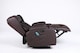 image 3 of SoHo 10 in 1 Recliner Armchair With Swivel, Tilt Heated and Massage Functionality Brown | Brown | One Size