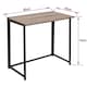image 3 of House of Home Folding White Wood Computer Desk Foldable Study Coffee Table Laptop Office PC | Brown