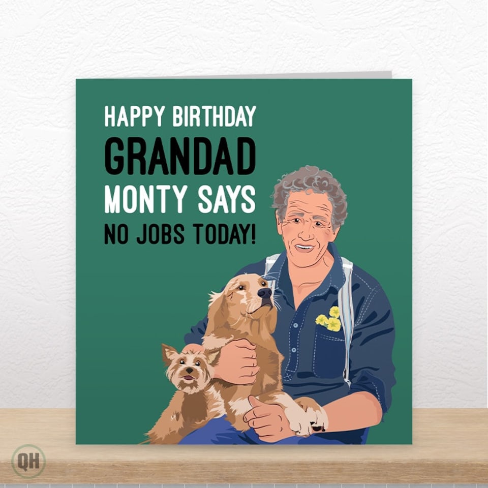 image 1 of Monty Says No Jobs Today! - Funny Monty Don Grandad Birthday Card