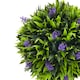 image 9 of HOMCOM Set of 2 Potted Artificial Plants Ball Tree with Lavender Flowers, 60cm