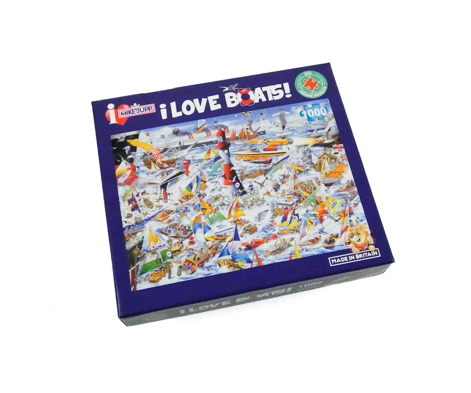 image 1 of Mike Jupp I Love Boats 1000 Piece Jigsaw Puzzle