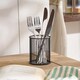 image 1 of OHS Cutlery Holder Wire Storage Kitchen Organiser Tidy Space Saving | Black