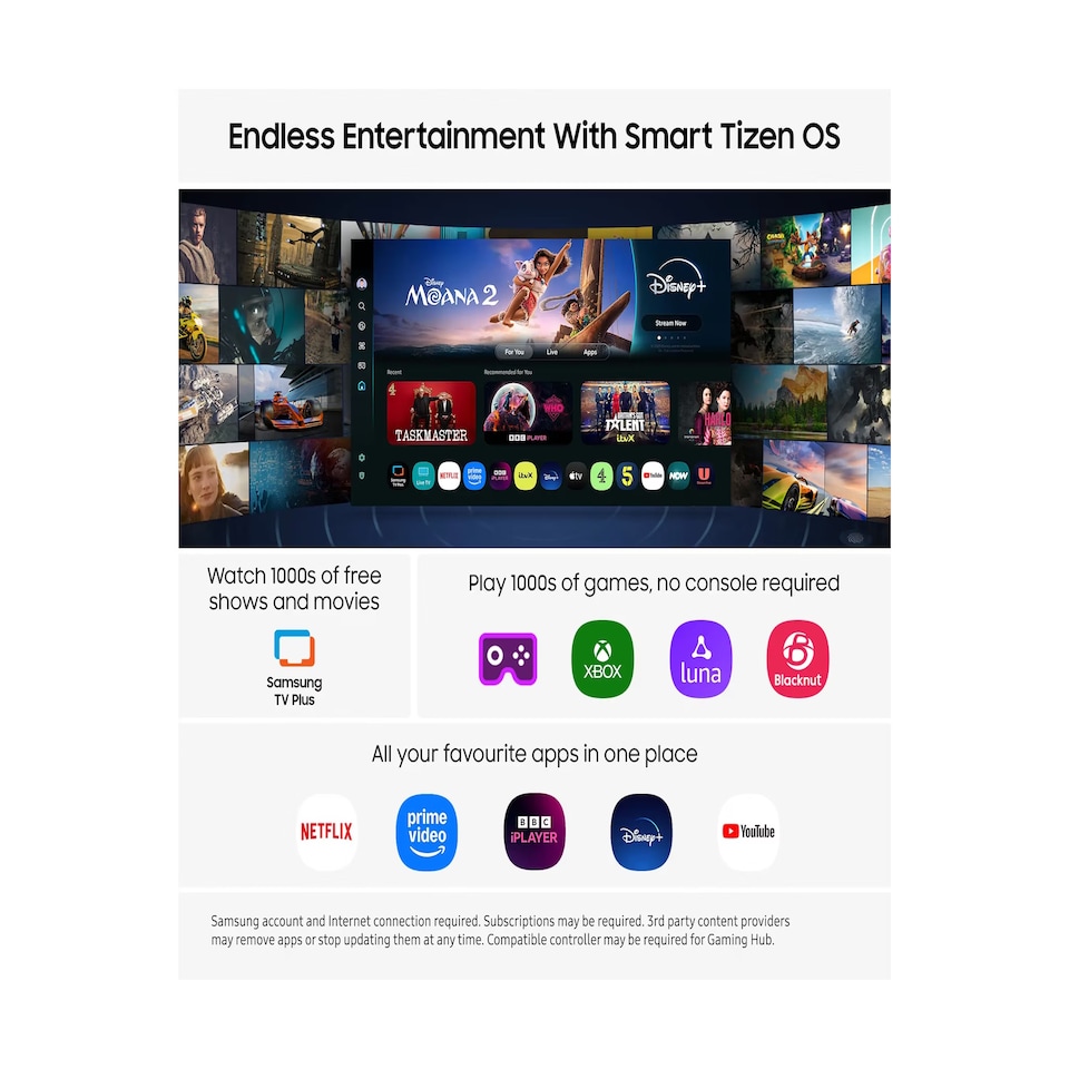 image 1 of Samsung Q7F QE50Q7FAAU, 127 cm (50"), 3840 x 2160 pixels, QLED, Smart TV, Wi-Fi, Black | Black | 50"