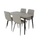 image 5 of Rectangular Dining Table 120cm - Modern 4 - 6 Seater Spacious Kitchen Table | Grey | Grey | 1