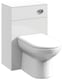 image 1 of Slimline WC Unit Gloss White 500mm | White | Gloss White | 300 x 500 x 766mm | 1