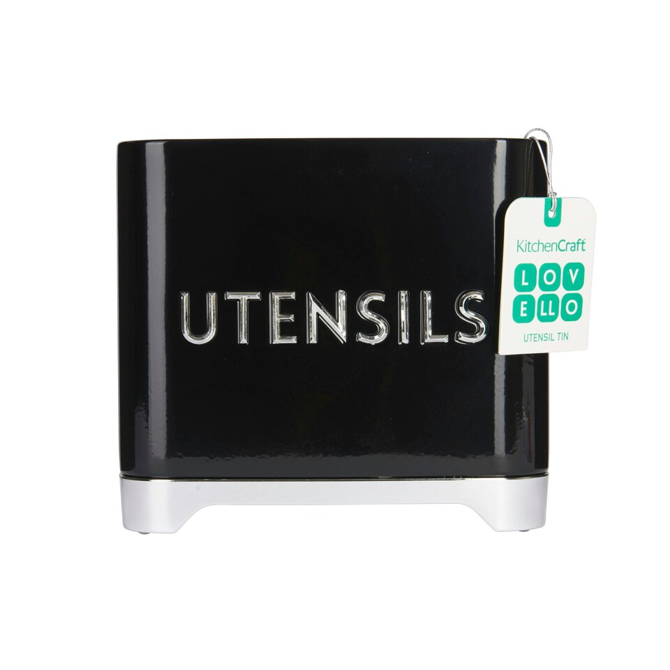 image 1 of Lovello Utensil Holder Black 20x10cm