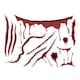 image 1 of Bloody Scars Halloween Temporary Tattoo Sheet - Pack of 13