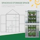 image 4 of Outsunny 80x47x138cm Wood Cold Frame Greenhouse for Plants PC Board Orange