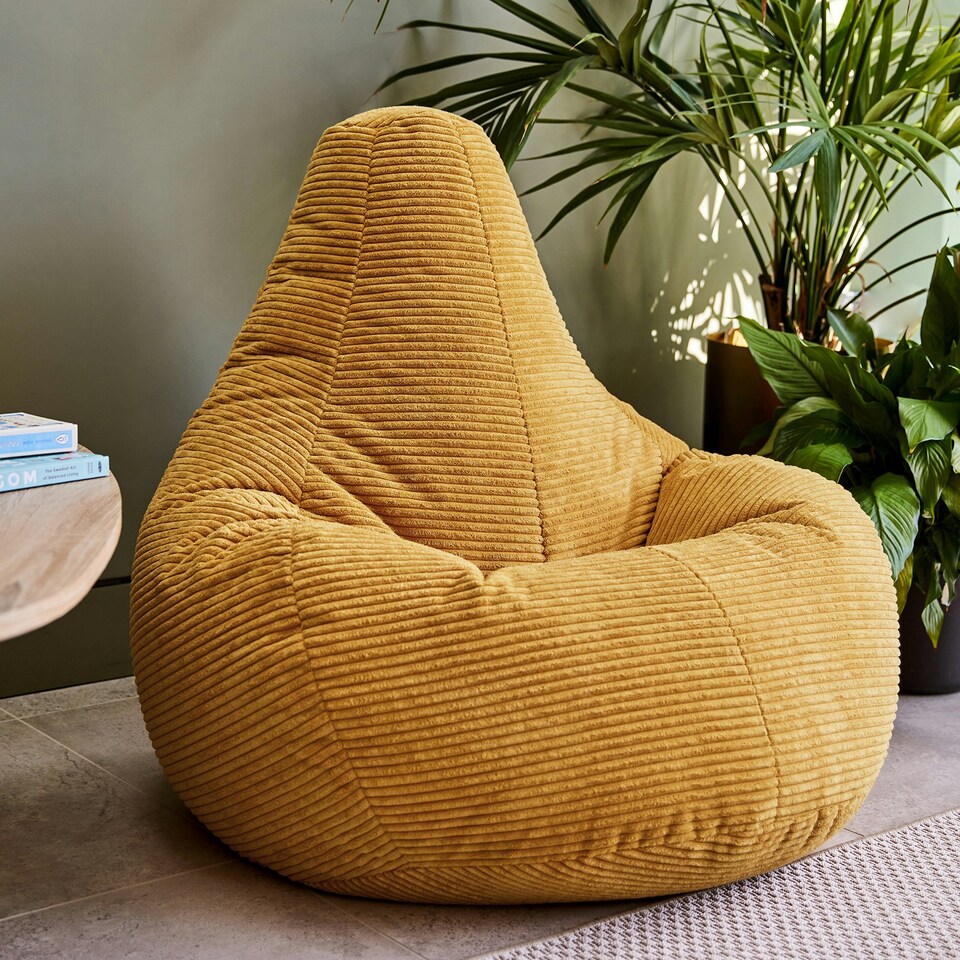 image 1 of icon Dalton Medium Beanbag Corduroy Yellow Yellow