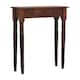 image 3 of Artisan Furniture Solid Wood Turned Legs 1 Drawer Chestnut Console, Brown