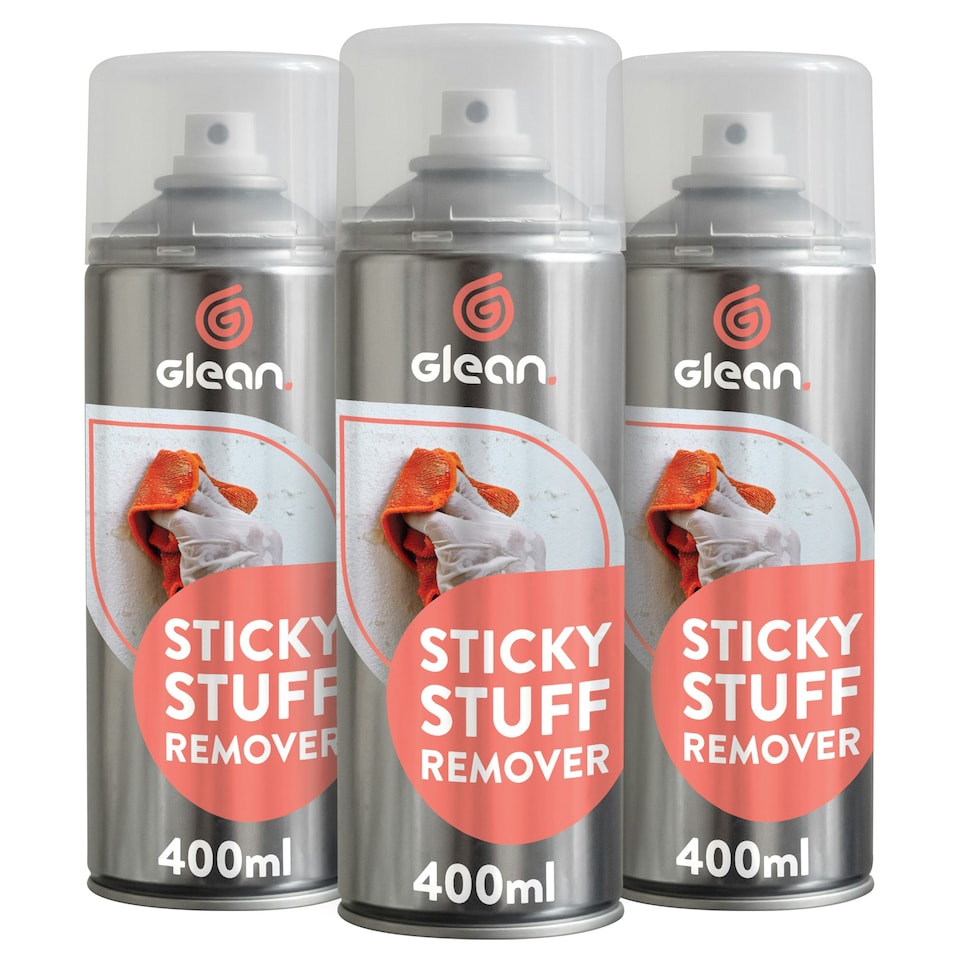 Glean Sticky Stuff Remover Gel Spray - 400ml - 3-Pack