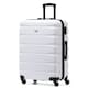 image 1 of Flight Knight 25" 4 Wheel ABS Hard Case Medium Suitcase 100+ Airlines Approved - easyJet, British Airways, Ryanair, Jet2, Emirates & Many More - Check-in | White | White/ Black | Medium