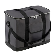 GEEZY Zip Up Cooler Bag Insulated Picnic Food Carrier Grey 30L