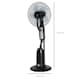 image 5 of HOMCOM 18 Pedestal Fan with Water Mist Spray, Standing Fan, Humidifying Misting Fan with 3 Speeds, 2.8L Water Tank, Black
