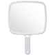 image 1 of Professional Handheld Paddle Mirror 20cm Salon Hairdresser Barber Beauty Makeup Viewing Mirror with Ergonomic Handle & Hanging Slot