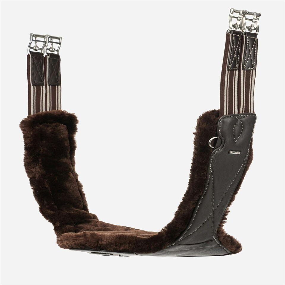 image 1 of LeMieux Arika Simuwool Contoured Long Stud Girth Black | 140cm