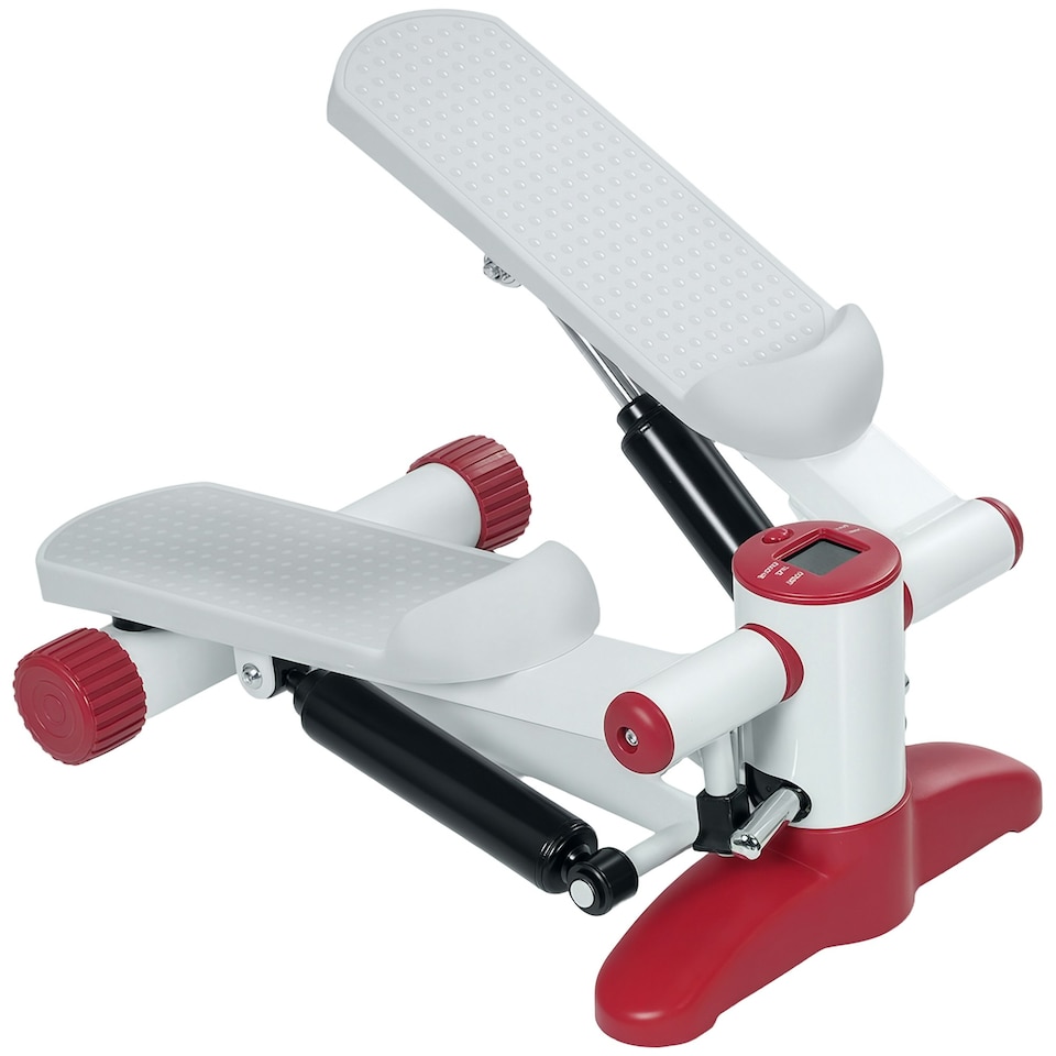 image 1 of SPORTNOW Mini Stepper Machine with LCD Monitor, Non-Slip Pedals, Grey