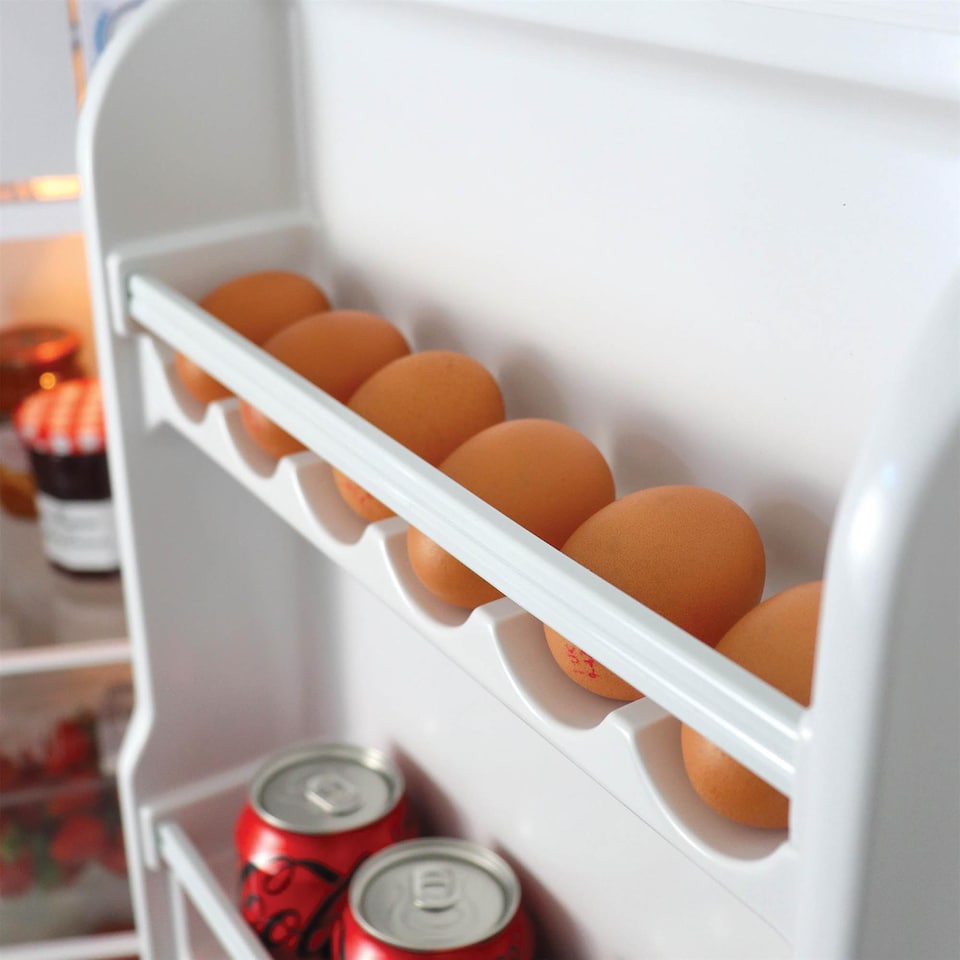 image 1 of Igenix IG3920 Freestanding Under Counter Fridge and Chill Compartment, 2 Glass Shelves and Salad Drawer, One Bottle Shelf and Egg Rack, 48 cm Wide, White