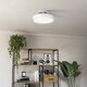 image 2 of EGLO Morenci White LED Ceiling Fan Light 48cm, Remote Control, Dimmable, Tuneable White Light, 6-Speed