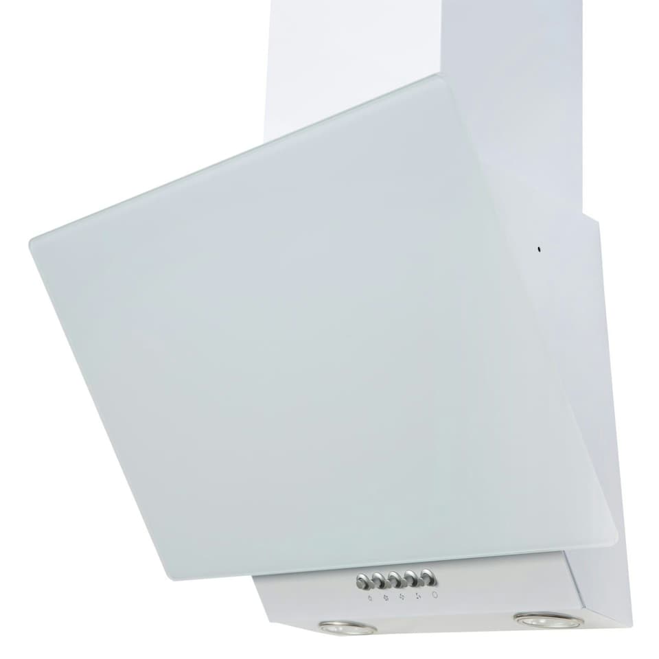 image 1 of SIA EAG61WH 60cm White Angled Chimney Cooker Hood Kitchen Extractor Fan