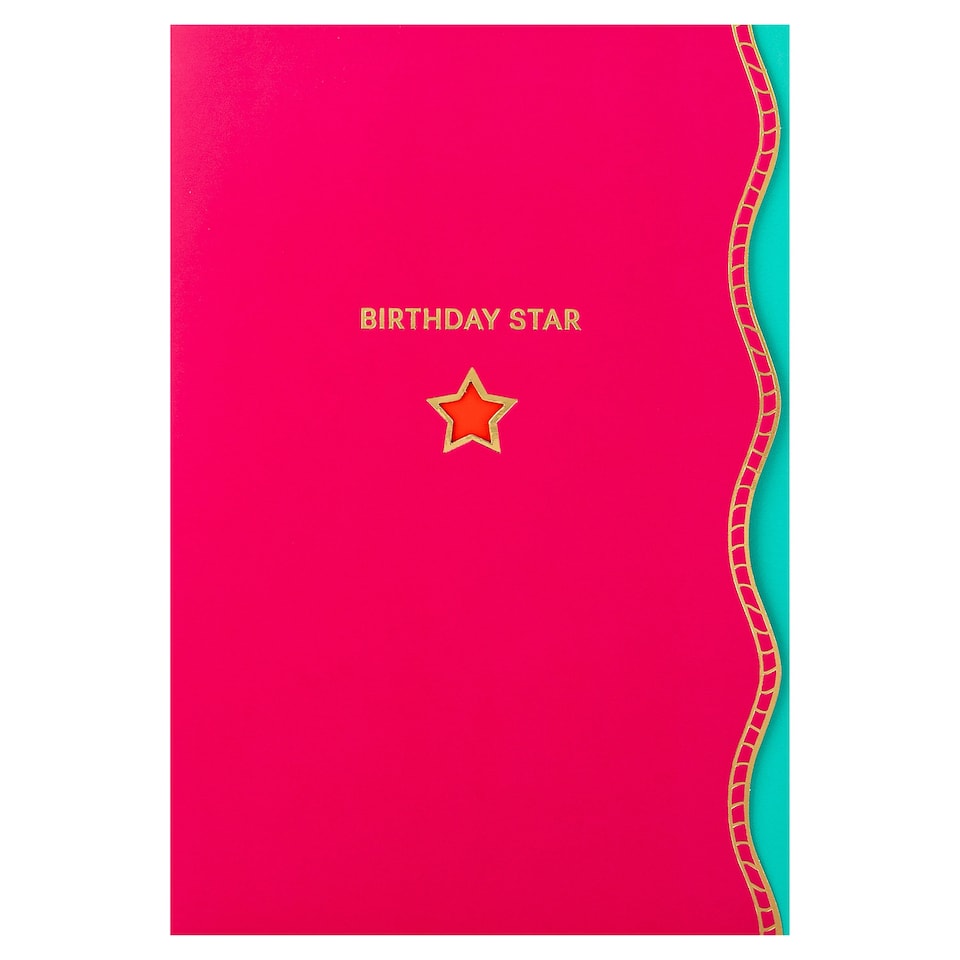 image 1 of Hallmark Hall And Co Premium 'Birthday Star' Card  - With Mini Card Keepsake