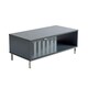 image 2 of Coffee Table 1 Drawer High Gloss Living Room Storage Furniture 1 Meter Wide White