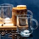 image 7 of 6 Pcs Iconic Glass Mugs Coffee Tea Cup Set Hot Drinks Handle | Clear | Clear