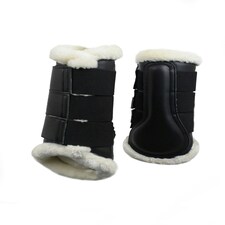 Gallop Equestrian Prestige Faux Fur Brushing Boot Black | Size: Pony
Colour: Black