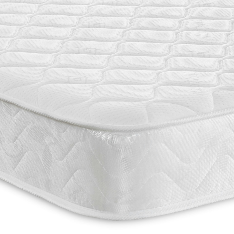 image 1 of Stress-Free Hybrid Mattress - 18cm Deep, Soft Feel, Memory Foam & Spring Support | White | Double