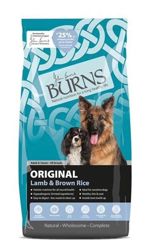 image 1 of Burns Original Lamb & Brown Rice Hypoallergenic Adult & Senior Dry Dog Food - 6 kg | Multi | 6kg | 1
