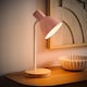 image 3 of ValueLights Woody Blush Pink Desk Task Adjustable Table Lamp and Bulb