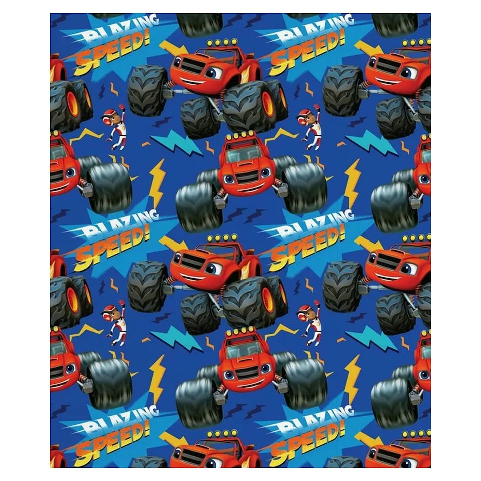 image 1 of Blaze & The Monster Machines Blazing Duvet Cover Set - Blue/Red - Double Blue | Double