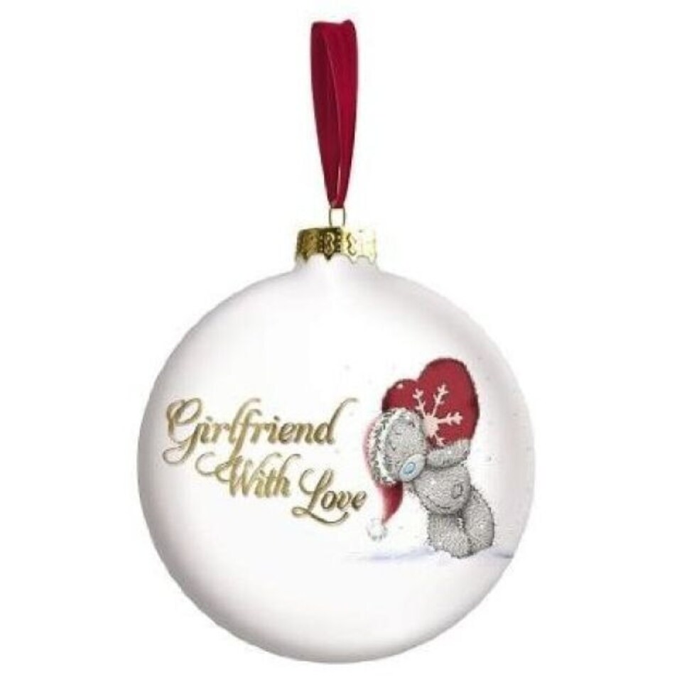 image 1 of Girlfriend With Love Me to You Bear Bauble Tree Decoration
