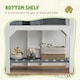 image 3 of PawHut Wooden Tortoise House with Storage Shelf, Clear Observation Windows