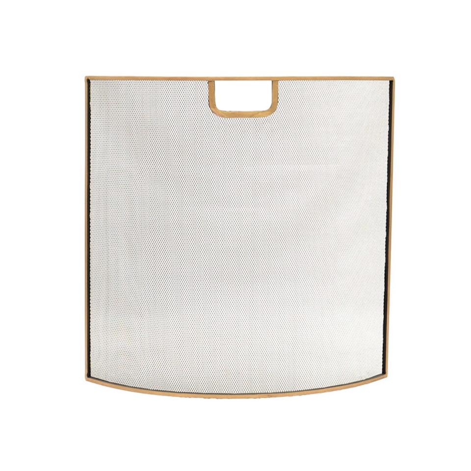 Fire Screen - Iron - L13 x W61 x H61 cm - Brass