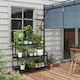 image 2 of Outsunny 3 Tiered Plant Rack Stand with Hanging Hooks for Indoor Outdoor Use