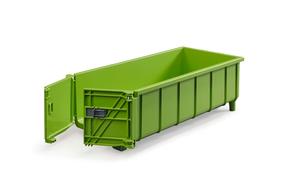 image 1 of Bruder Roll-Off-Container trailer for tractors Farm Tractor Model